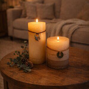 Set of 2 Pillar Candles